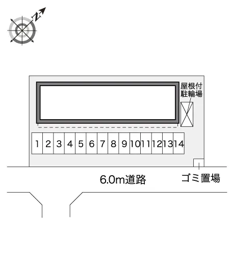 ★手数料０円★山形市平清水２丁目　月極駐車場（LP）